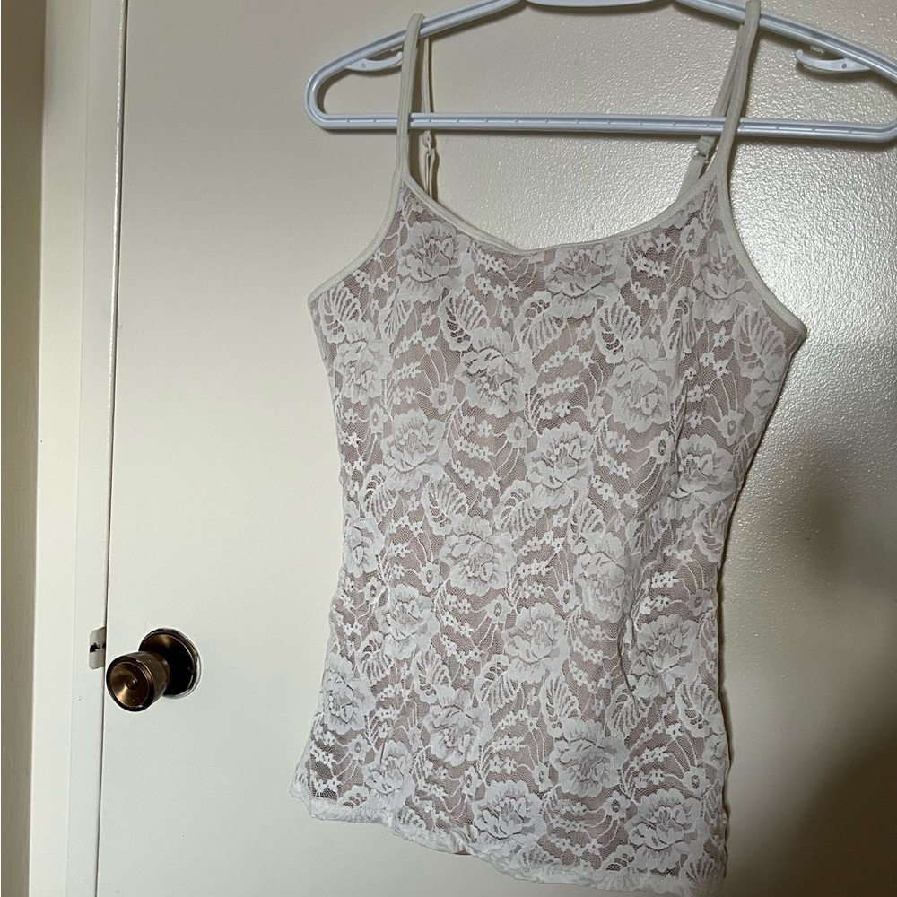 Express Lace Cami with Built-in Bra